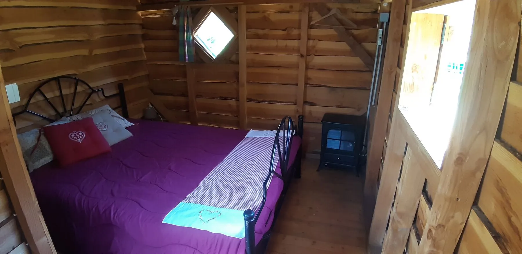 Das Schlafzimmer des Baumhauses