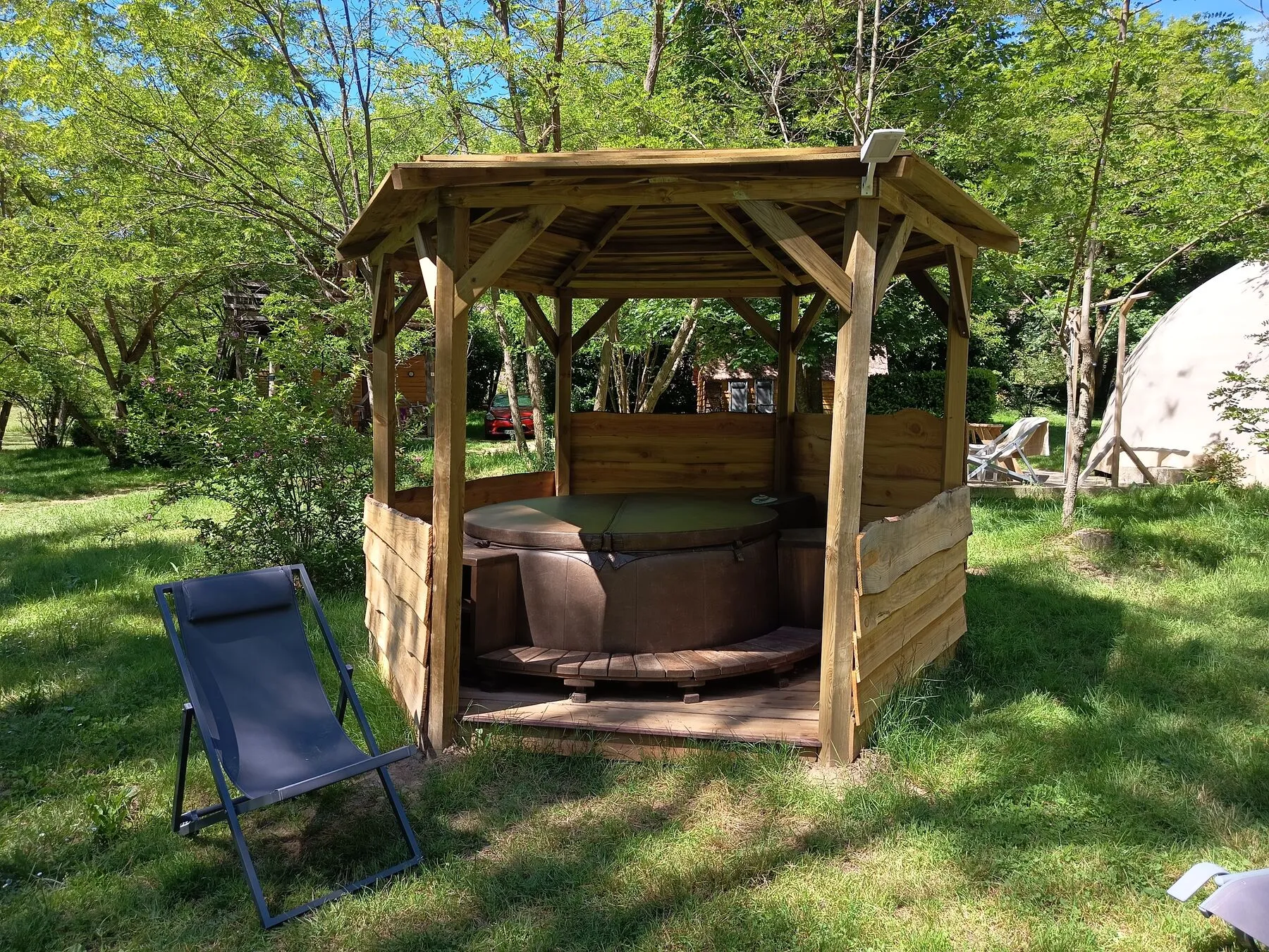 Der private Spa der kleinen finnischen Kota