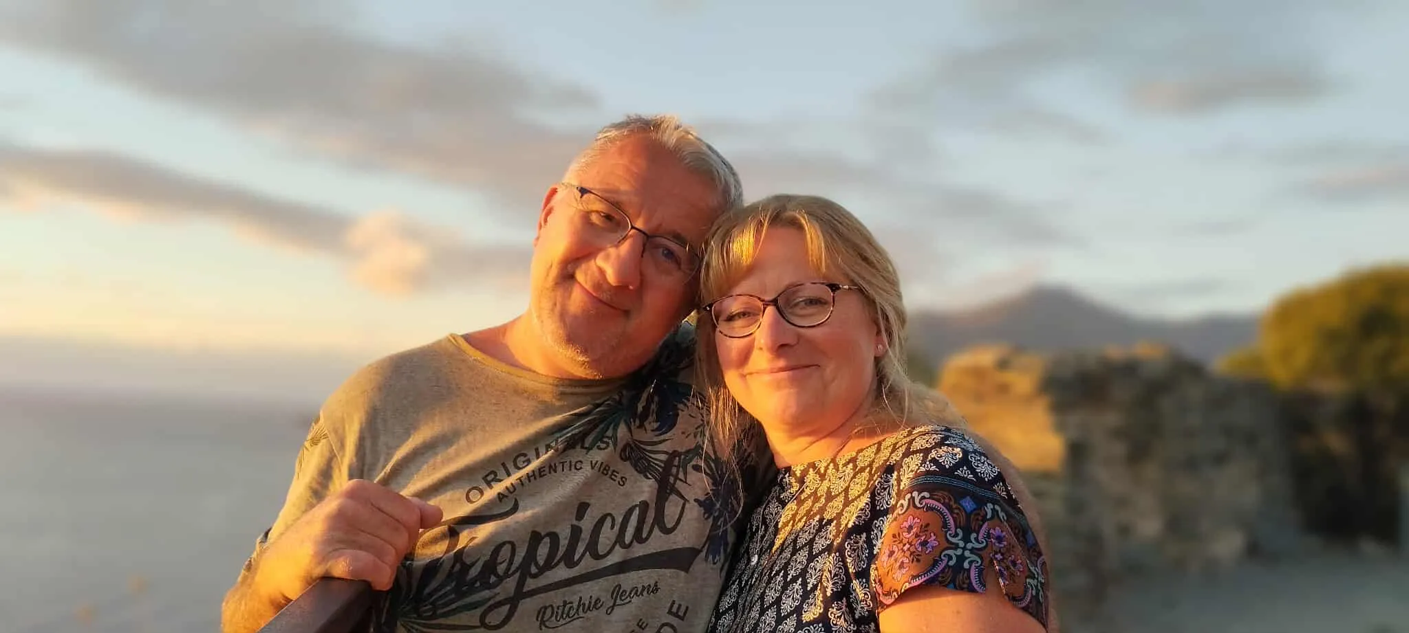 Stéphanie und Olivier, die Besitzer des Campingplatzes