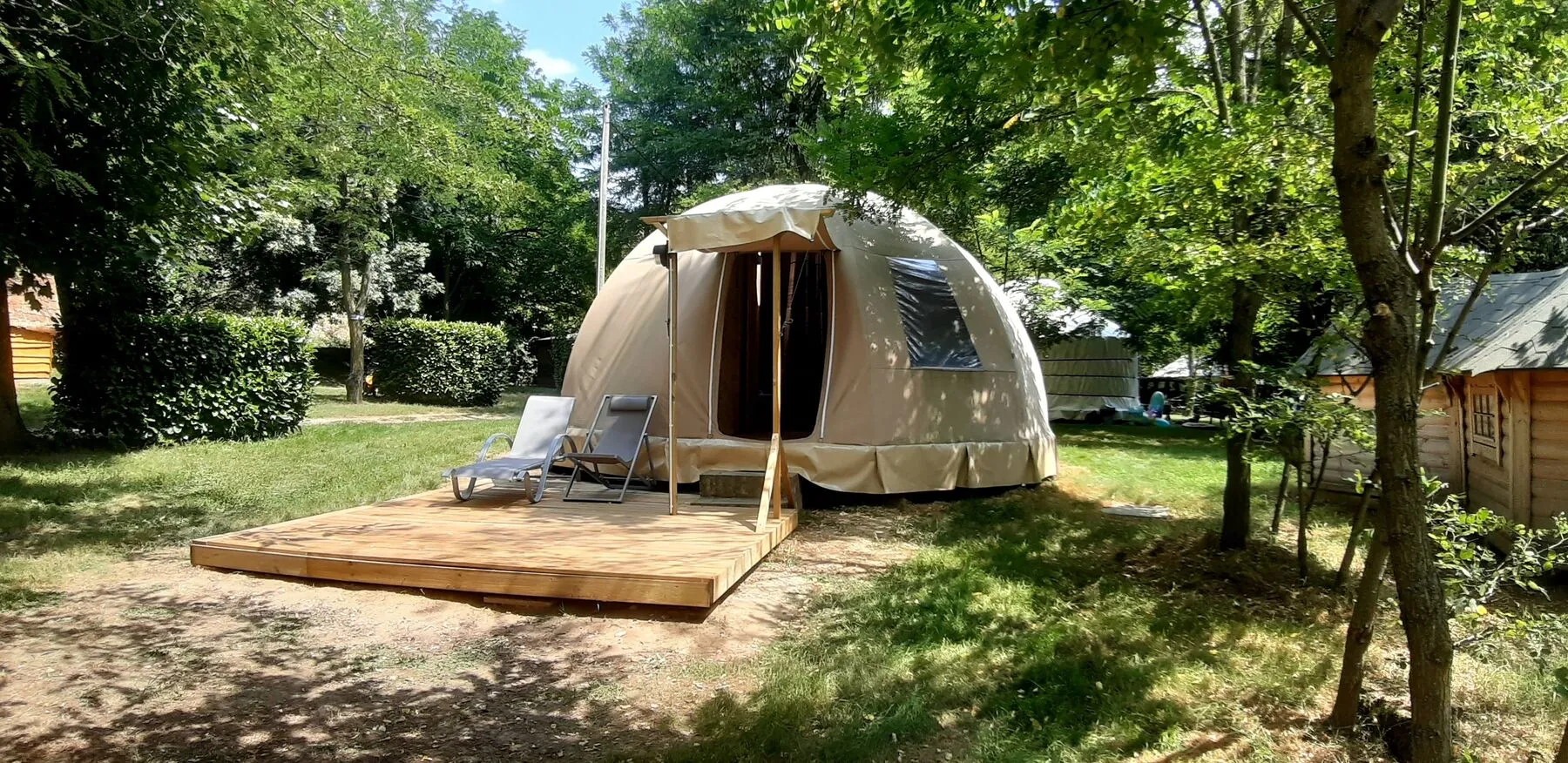 Die Wigwam-Kuppel und ihr Holzkranz
